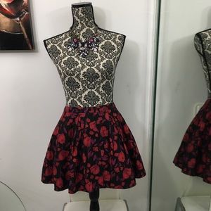 Floral puffy skirt
